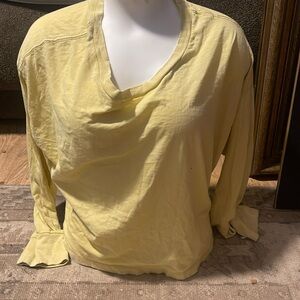 Muted Yellow Aerie Off The Shoulder Top